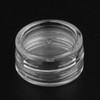 chiwanji 50x Empty Cosmetic Container Plastic Round Jar Cap -