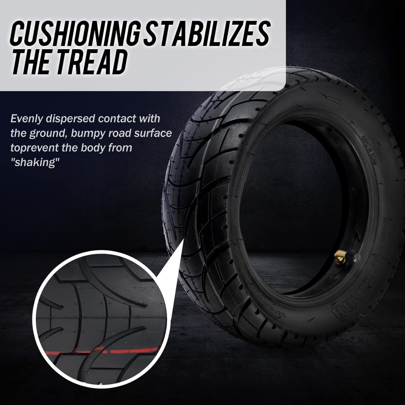 80/65-6 scooter tire City Road，10 Inch 255x80 10x3.0 Replacement Thickened