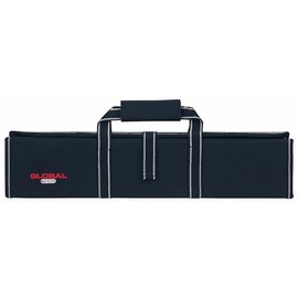Global 11-Pocket Chef's Knife Case with Handle G-667/11, Lightweight, Durable Denier Nylon, Black