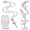 Nymerianoble Cross Necklace for Men, Mens Cross Necklaces Cross Pendant