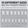 AILLSA Short Coffin Nail Tips - 240 Pcs Upgraded Matte