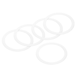 MECCANIXITY Gasket Seal Coffee Maker White Silicone Ring Replacement 72x88x2.5mm for 12-Cup Aluminium Coffee Pot, Pack of 5