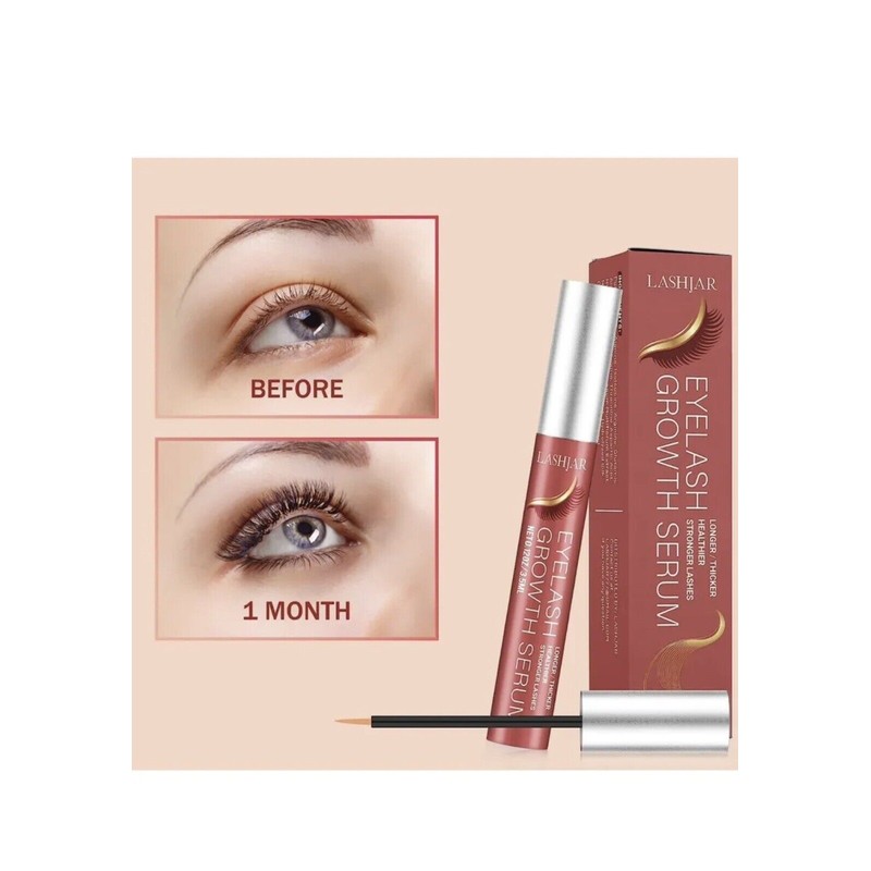 LASHJAR Upgraded Eyelash Growth Serum, Premium Lash Serum Eyebrow Enhancer