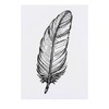 Large 'Writing Feather' Temporary Tattoo (TO00075385)