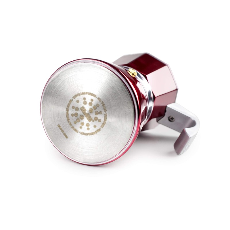 Cafetera Italiana Express Evva Aluminio Rojo 6 Tazas Ibili