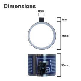 Reliapart SMV Series Dishwasher Heating Element for Bosch (Heat Pump) 75x55 mm Part 12019637, Replacement Circulation Pump Motor Assembly with Suction Cap