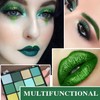 16 Colors Green Eyeshadow Palette,Shimmer Matte Eye Shadow Palette Long