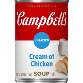 Campbell's Condensed Unsalted Cream of Chicken Soup, 10.5 oz Can