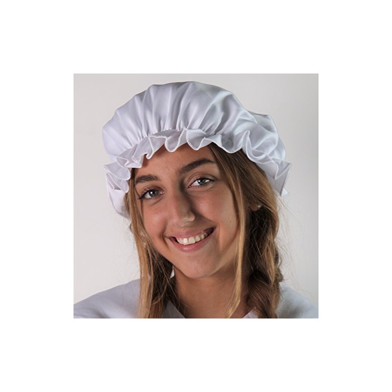 Making Believe Womens Mop Cap - White