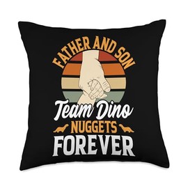 Dinosaur Chicken Nugget Lover Dino Chicken Nugget Costume Throw Pillow