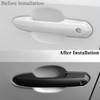 Zacxoxsr No Adhesive Snap-on Car Door Handle Cover Protector Compatible