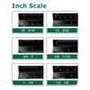 Gwybkq Architectural Scale Ruler 3 Pack Aluminum Triangular Ruler 12