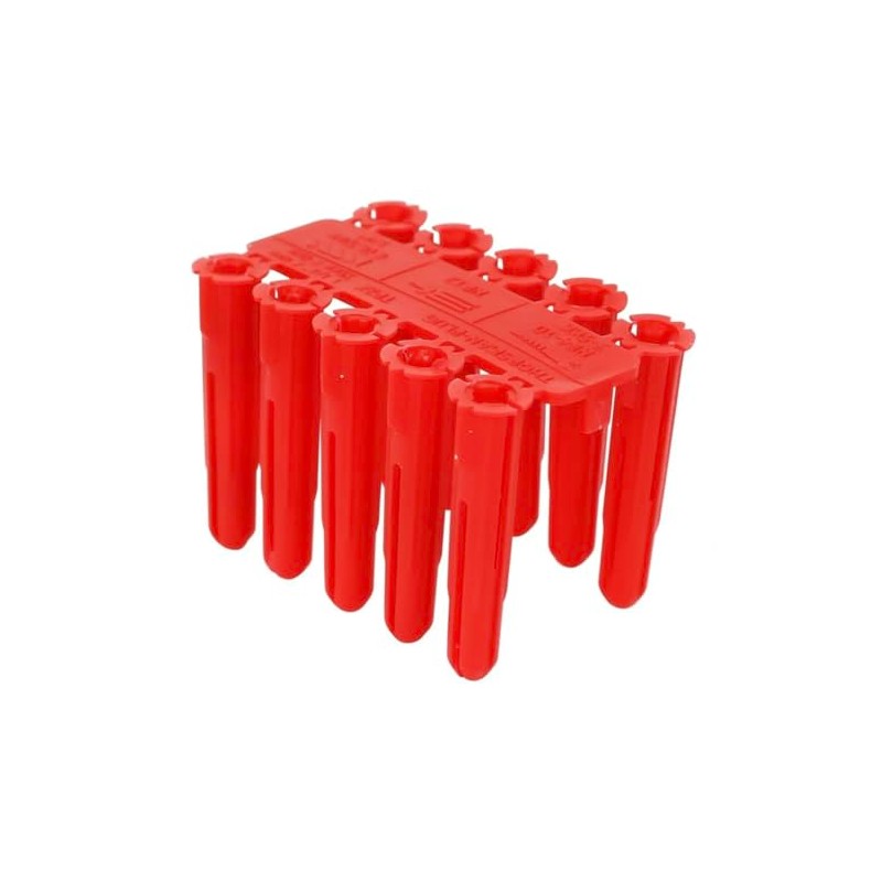 THORSMAN Taquete Rojo 1/4'' Caja con 100 pz