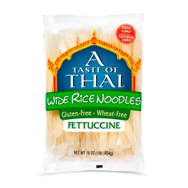 Taste Of Thai Noodle Rice gluten free Extra wide, 16 Ounce (Pack of 1)