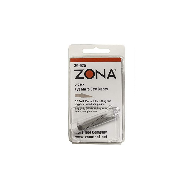 Micro Saw Hobby Knife Blades (#33), Tube of 5