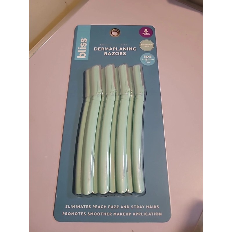 Bliss Dermaplaning Razors 8 Pack - Shave Hair Face Body