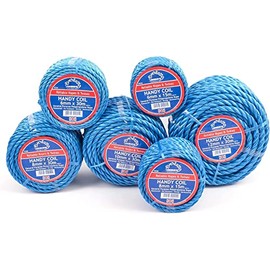 EVERLASTO TRADE HANDY COILS BLUE POLYPROPYLENE POLY ROPE (10MM X 15M)