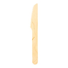 5.5 Inch Disposable Knives, 500 Compostable Wooden Knives - Biodegradable, Heat-Resistant, Natural Birch Wood Cutlery, For Desserts And Appetizers - Restaurantware