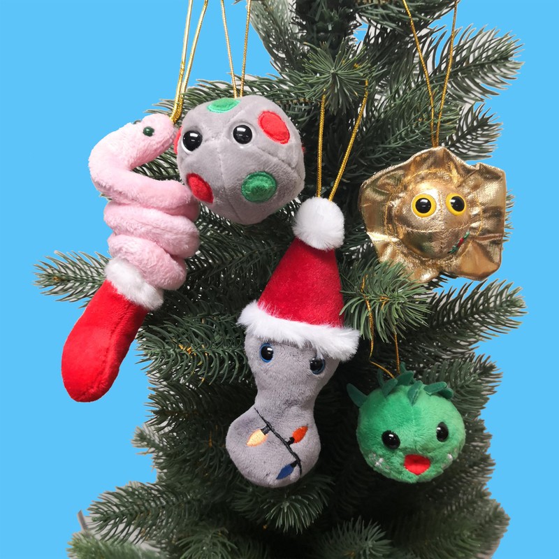 GIANTmicrobes Naughty Ornaments Gift Box, decorate with herpes, chlamydia and