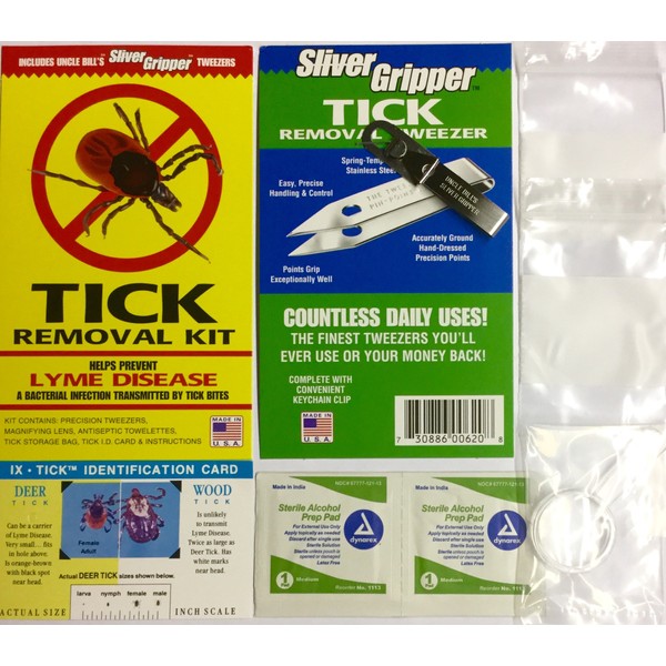 Sliver Gripper Splinter & Tick Removal First Aid Kit