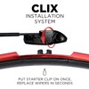 Clix Wipers - Jeep Wrangler & Gladiator (16"/16") Red Chrome