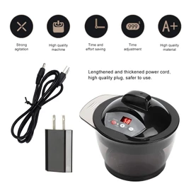Hair Color Mixing Bowl, Dyeing Cream Mixing Bowl, with Scales Electric Dyestuff Mixer, US Plug Dyeing Cream Blender, Automatic Mixer for Hair Salon Home