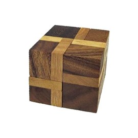 Inverse Cube Brain Teaser Wooden Puzzle