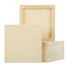 sourcing map 6 Pack Wood Canvas Boards, 6x6 Inch Art
