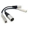 DRUT 2pcs XLR 3 pin Male Plug to 6.35mm Stereo