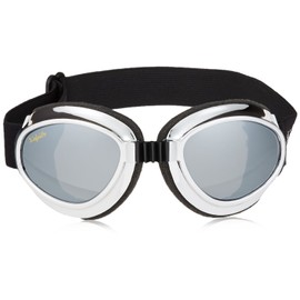 Pacific Coast Airfoil Goggles (Chrome Frame/Silver Mirror Lens)