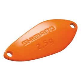 Shimano TR-218Q 05S Cardiff Search Swimmer Spoon, 0.06 oz (1.8 g), Orange