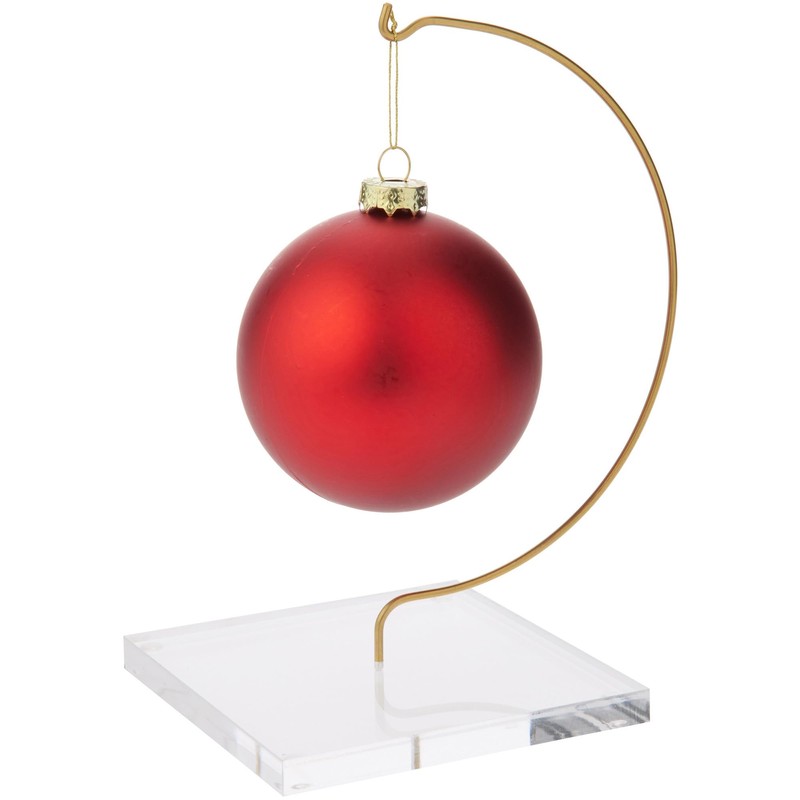 Plymor Wire Ornament Hanger Display with 4" Clear Acrylic Thick