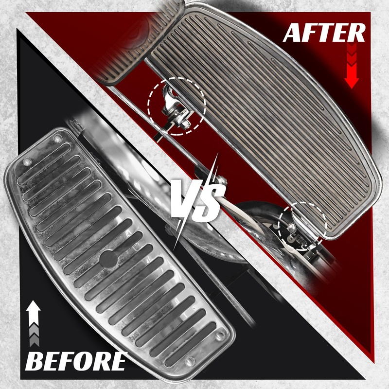 TIGERSGATE Driver Floorboard Relocation Brackets Compatible with 2014-2023 Harley Some