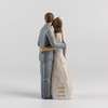 ShineOnAnegl 8“ Bride and Groom Statue Newlywed Couple Sculpture Wedding