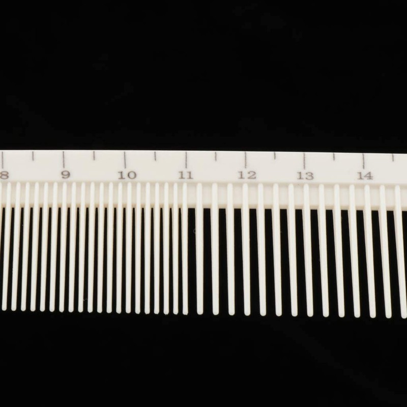 zalati Hair Comb with Ruler Scale Measurements 2-in-1 Comb for