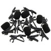 Lapel Mic Clips Sponge Cover Kit E-outstanding 6 Sets Lavalier