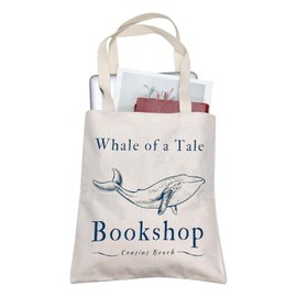 AKTAP Whale Tote Bag TSITP TV Show Inspired Gift TV Show Merch Drama TV Show Gift Summer Cousins Beach Gift Belly Gift Team Conrad Gift TSITP Fan Gifts (Whale Bookshop Tote)