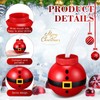 Sliner 12 Pcs Christmas Santa Bulb Cups with Lid and