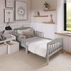 Dream On Me Classic Design Toddler Bed in Cool Grey,
