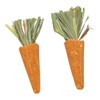 20pcs Carrot Shaped Hamster Toy Teeth Grinding Decorative Crude Fiber