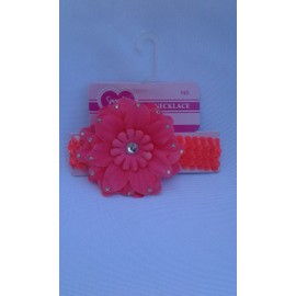 Smoochie Pooch Coral Flower Dog Necklace~MEDIUM~LARGE