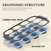 BRONYPRO Silicone Muffin Pans for Baking with Metal Frame, Egg