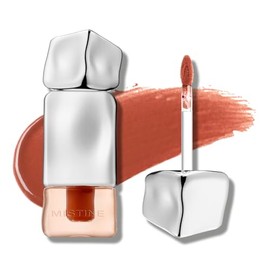 Mistine Maquillaje Brillo de Labios de Terciopelo Mate Crema Líquida Lápiz Labial Suavizante con Ácido Hialurónico Tinte Labial, No Pegajoso Ligero Co