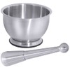 Contacto Stainless steel pestle and mortar