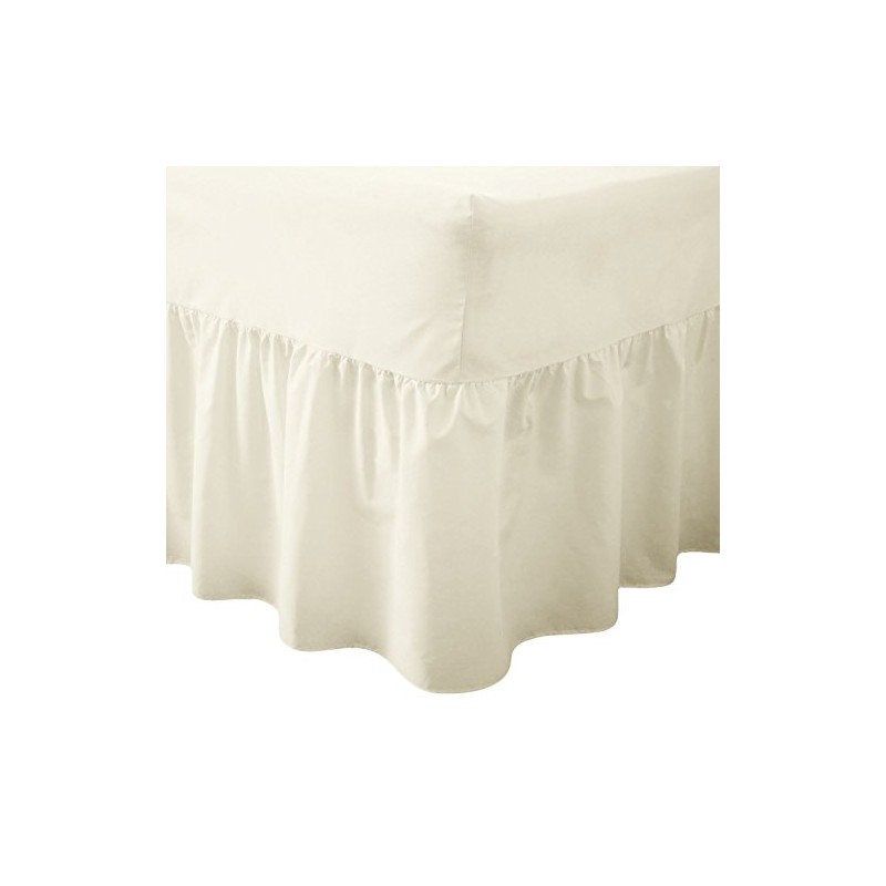 R&Z Luxuary Plain Polycotton Fitted Valance Sheet SIngle, DOuble, King,