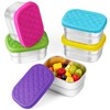 IUAOWEI 5Pack 8oz Stainless Steel Snack Containers for Kids,Small lunch