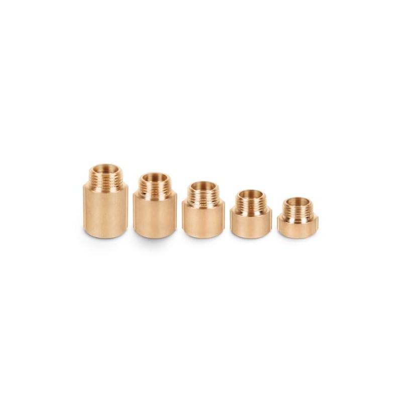 Radiator Valve Extension Nipple Round Brass 1/2 x 15 mm