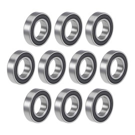 sourcing map 6902-2RS Ball Bearing 15 x 28 x 7 mm Double Sealed Chrome Steel P6 (ABEC3) Pack of 10