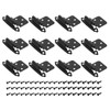sourcing map 3/8" Cabinet Kitchen Inset Hinges, 12Pcs Self Closing