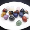 QSLLER 10PCS Egg Statue Natural Stone Decoracion Rose Quartz Amethyst